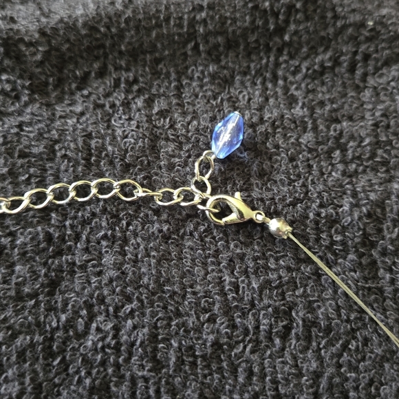 Two-Strand Blue Beaded Necklace - Picture 3 of 7